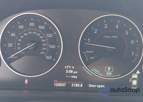 2013 BMW Activehybrid 3 z USA, uszkodzony, nr VIN WBA3F9C5XDF484458